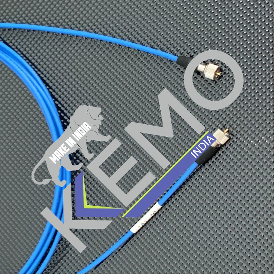 Kemo 1A1-30 - 3m low noise cable for accelerometer, 10/32UNF microdot connectors