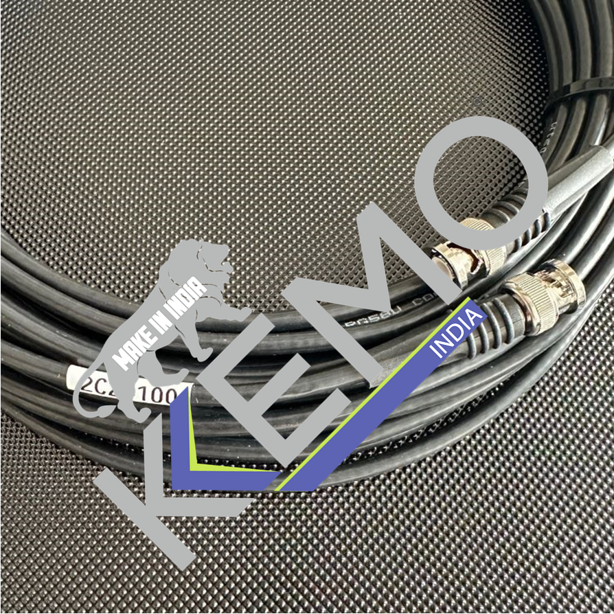 Kemo 2C2-100 - 10m RG58 BNC cable assembly